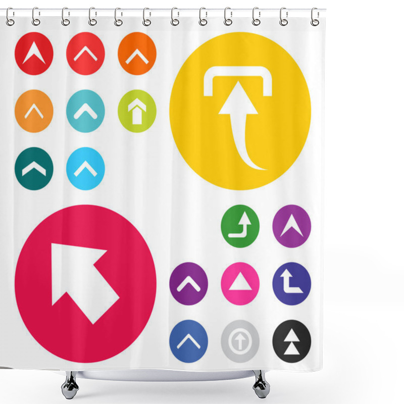 Personality  Arrows Icon Set Shower Curtains