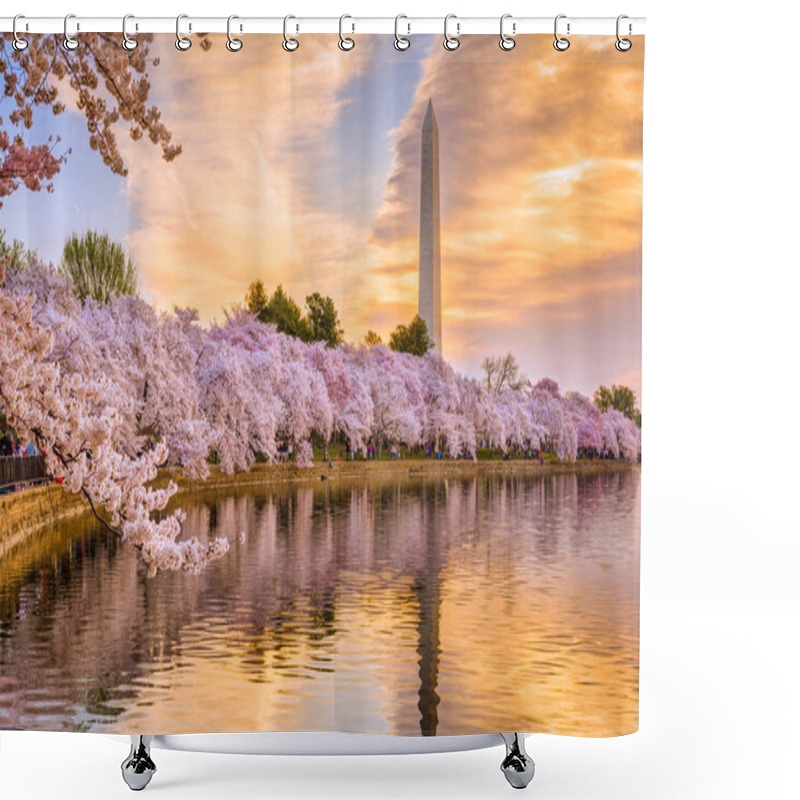 Personality  Washington DC In Spring Shower Curtains