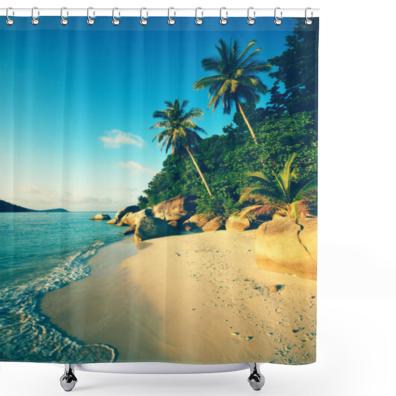 Personality  Malaysian Beach At Summer Shower Curtains