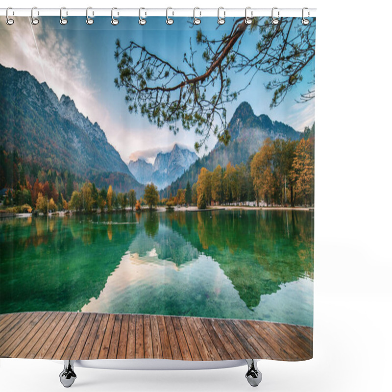 Personality  Jasna Lake, Slovenia Shower Curtains