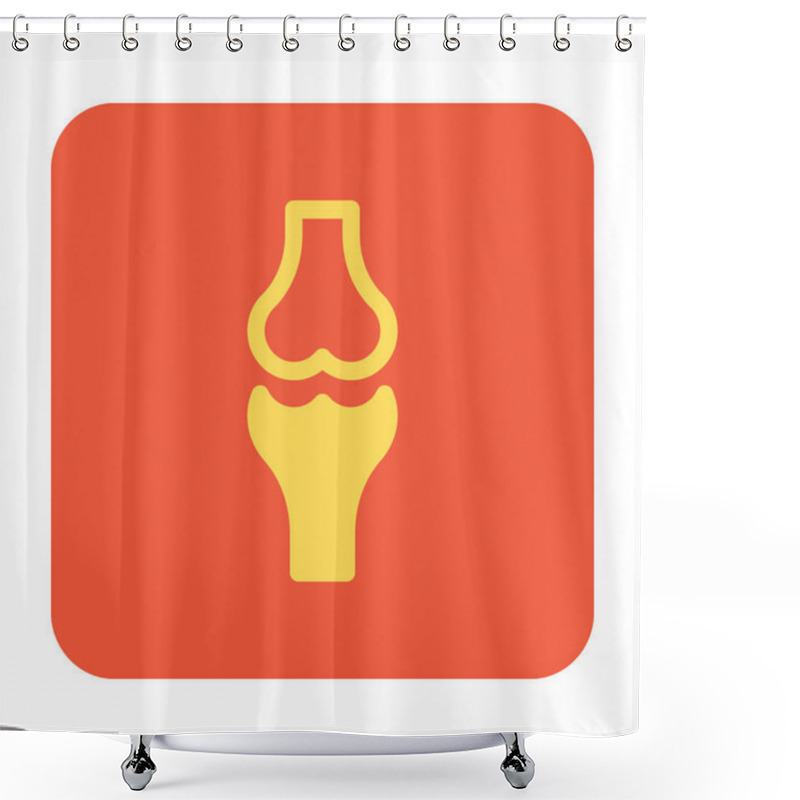 Personality  Bone Joints Vector Icon Shower Curtains