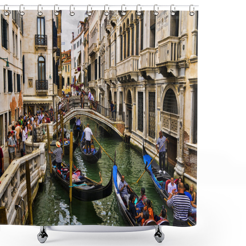 Personality  Side Canal View In Venice Known As La Serenissima In Northern Italy Is A Magical Place Shower Curtains