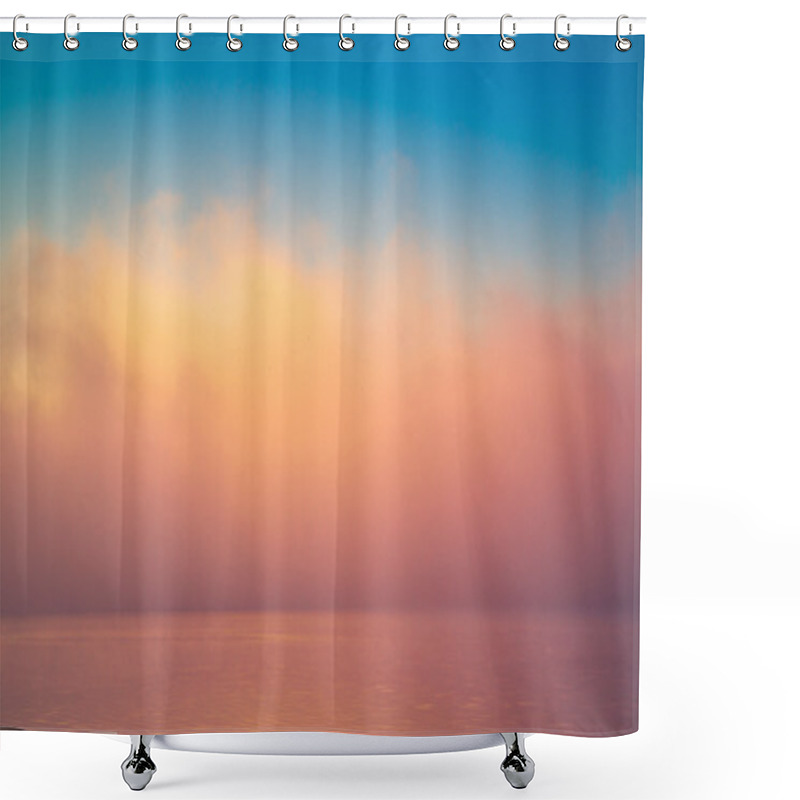 Personality  Amazing Background Fog Cloud Over River Shiny Wave At Sunrise Shower Curtains