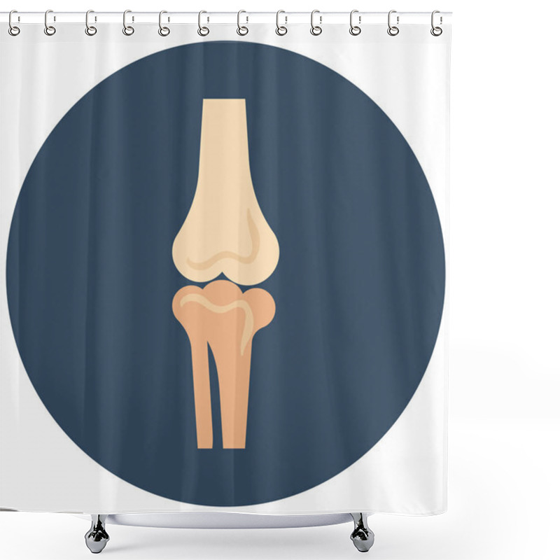 Personality  Bone Joints, Isolated Vector Icon That Can Be Easily Modified Or Edit Shower Curtains