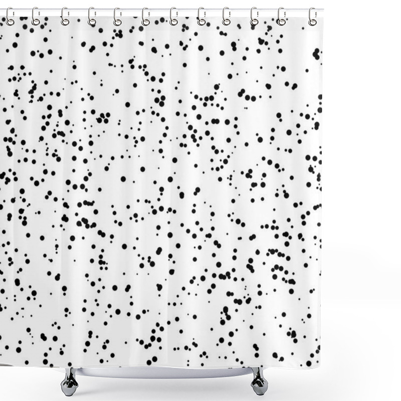 Personality  White Abstract Background With Circles Shower Curtains