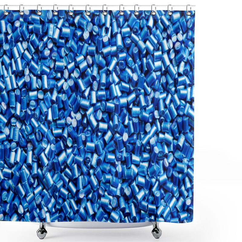 Personality  Blue Plastic Resin ( Masterbatch ) Background Shower Curtains