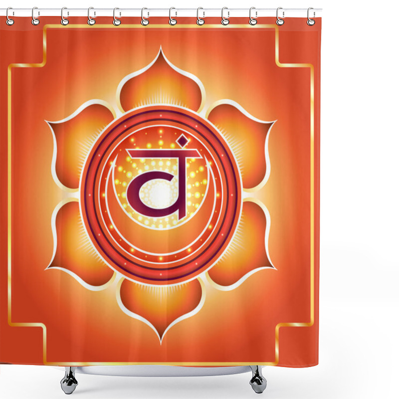 Personality  Chakra Svadhisthana Shower Curtains