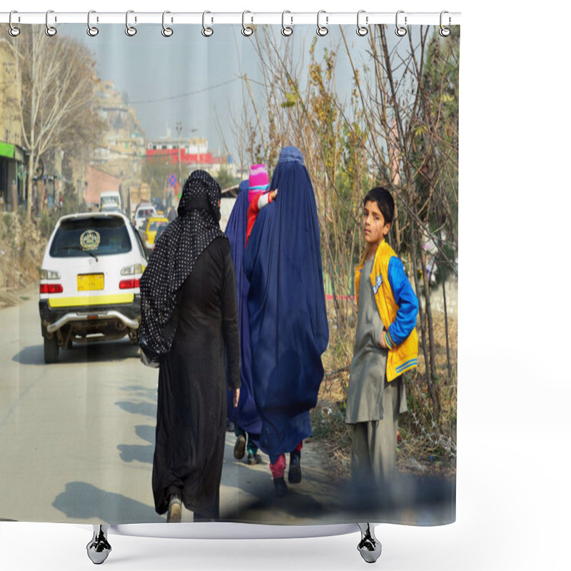 Personality  Life On The Streets Of Kabul. Shower Curtains