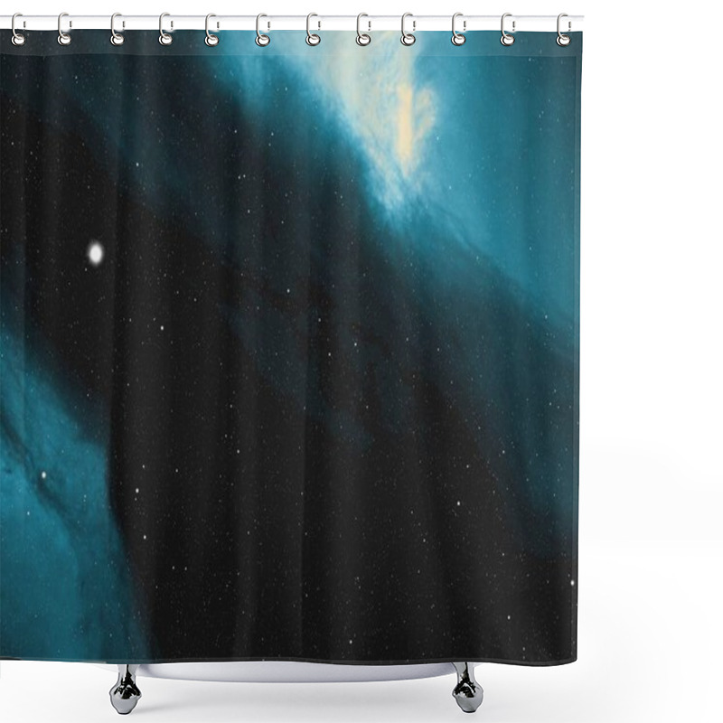 Personality  Deep Space Star Field. Universe Filled With Stars And Gas. Far Distant Cosmos Illustration. Shower Curtains