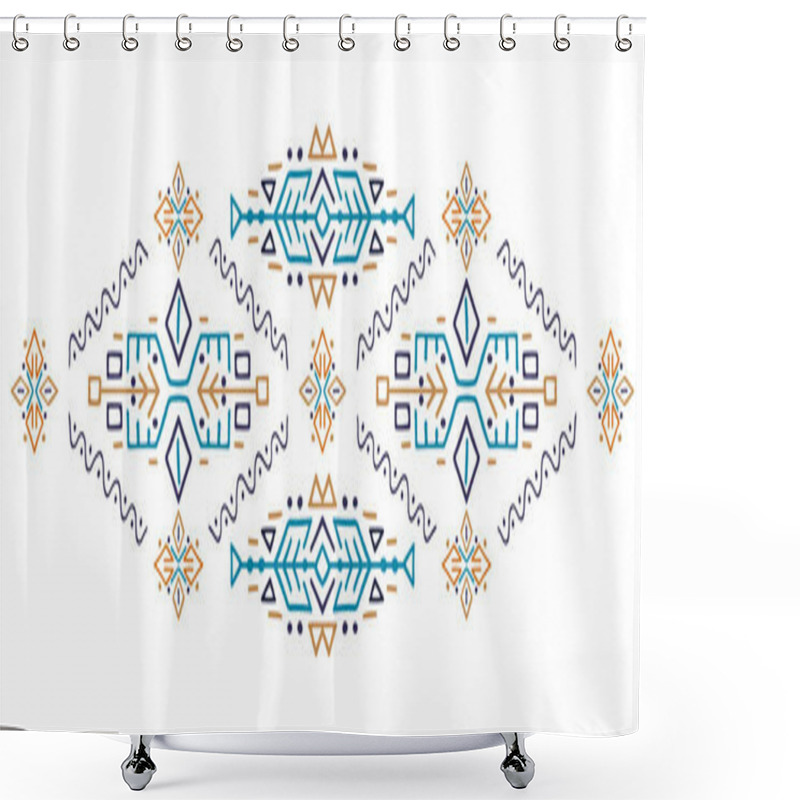 Personality  African Ethnic Style Vector Illustration Shower Curtains