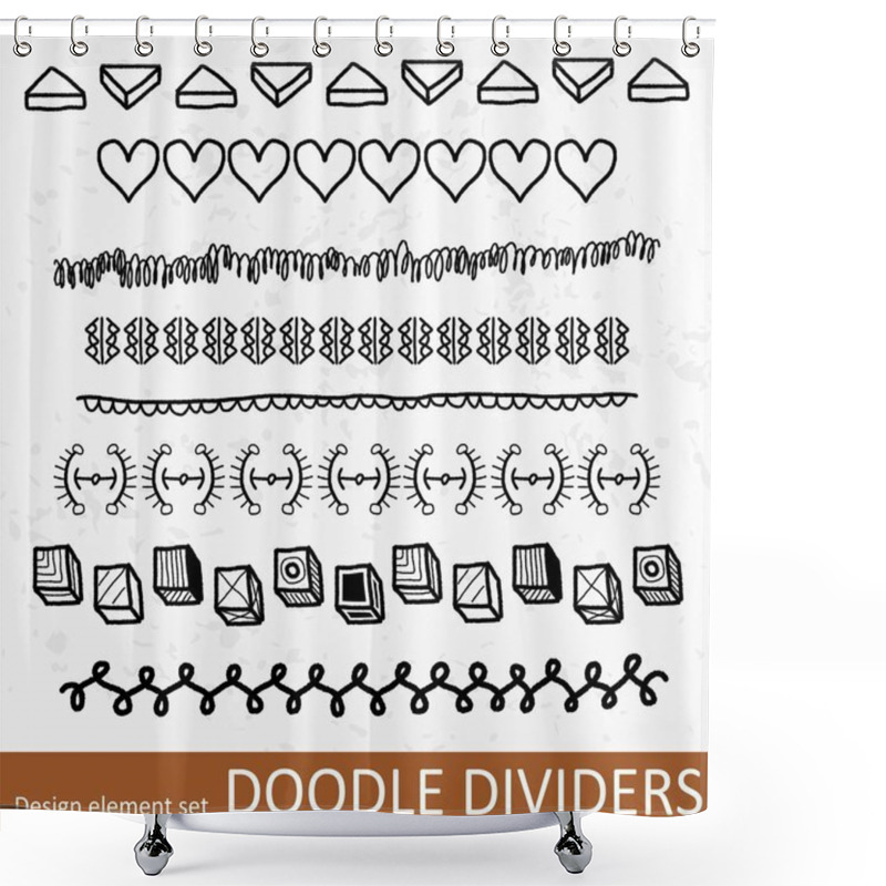 Personality  Border Divider Set Shower Curtains