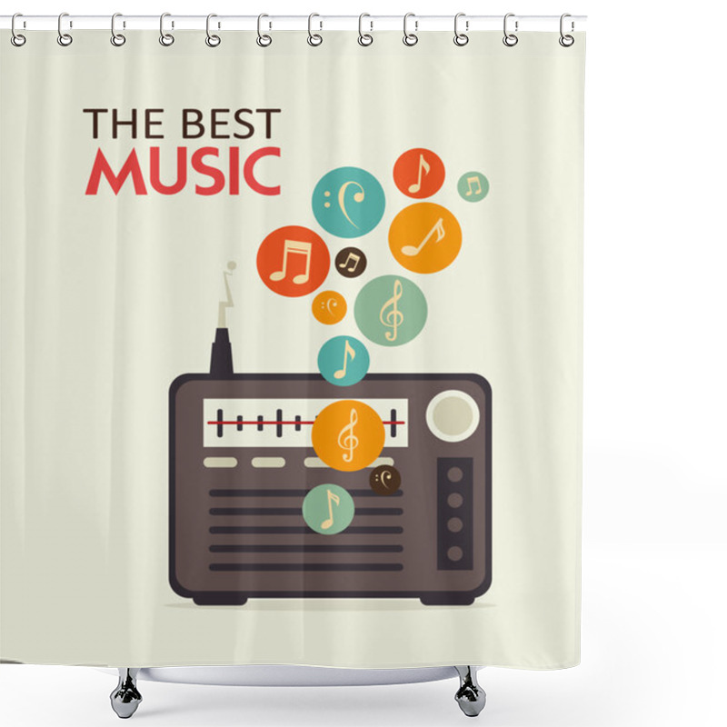 Personality  The Music Shower Curtains