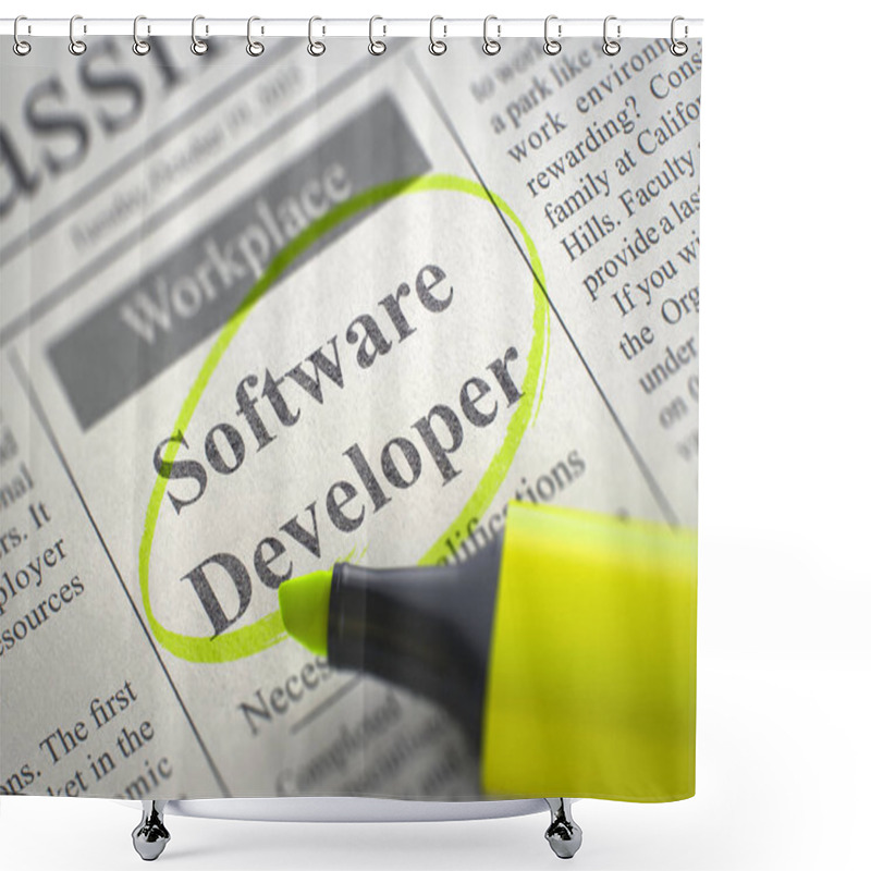 Personality  Software Developer Join Our Team. 3D. Shower Curtains