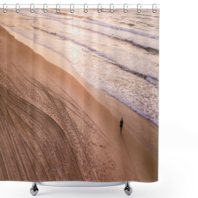 Personality  Sand Shower Curtains