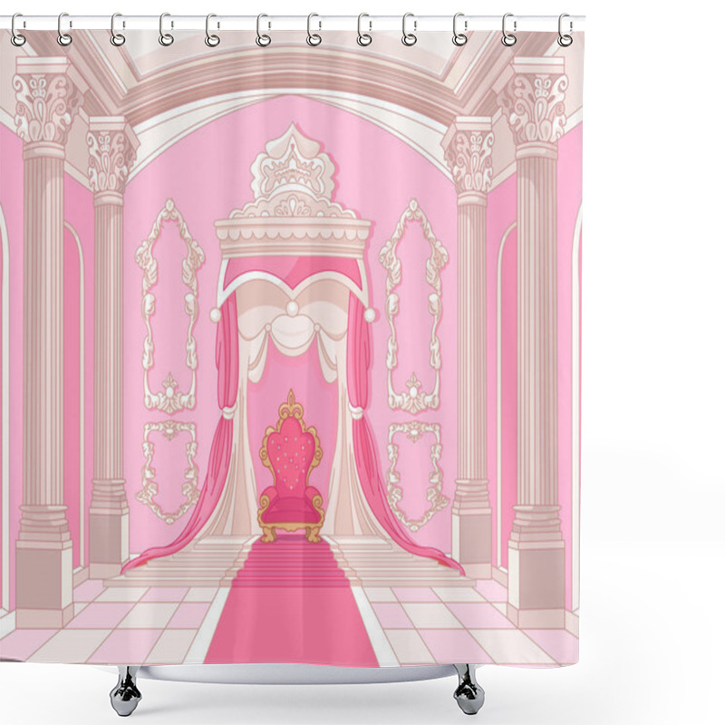 Personality  Throne Room Of Magic Castle Shower Curtains