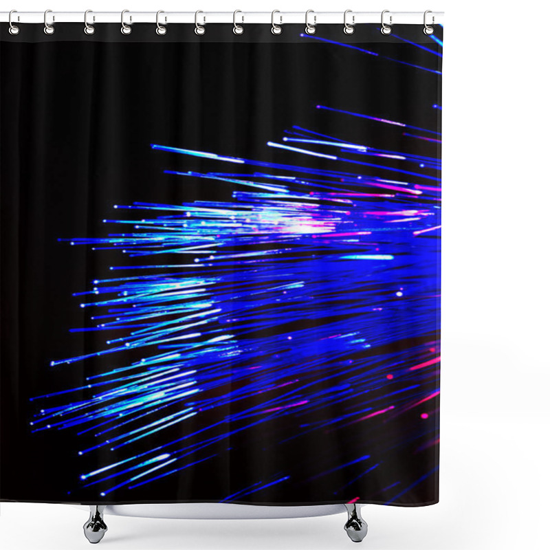 Personality  Fiber Optics Background Shower Curtains