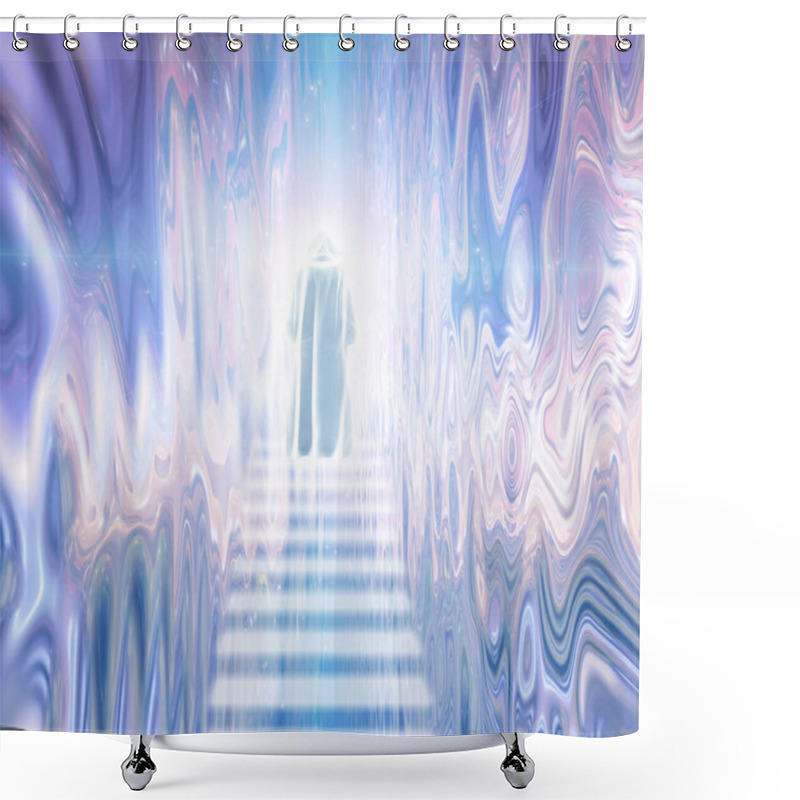 Personality  To The Light, Conceptual Abstract Illustration Shower Curtains