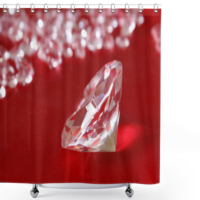 Personality  Loose Diamonds Shower Curtains