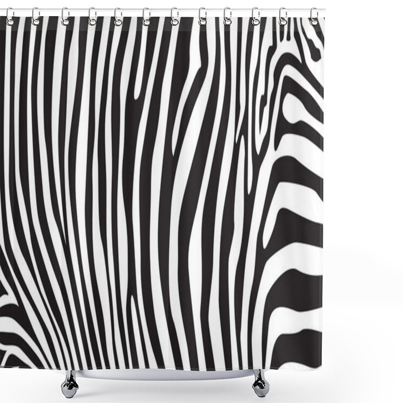 Personality  Zebra Stripes Pattern Shower Curtains