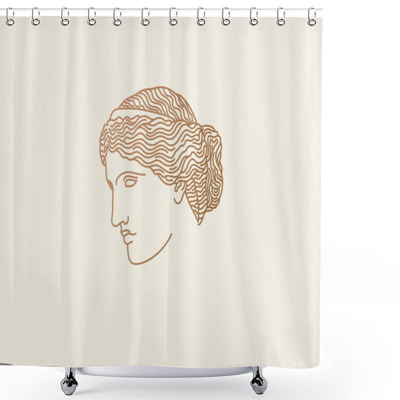 Personality  Venus Logo Vector Shower Curtains