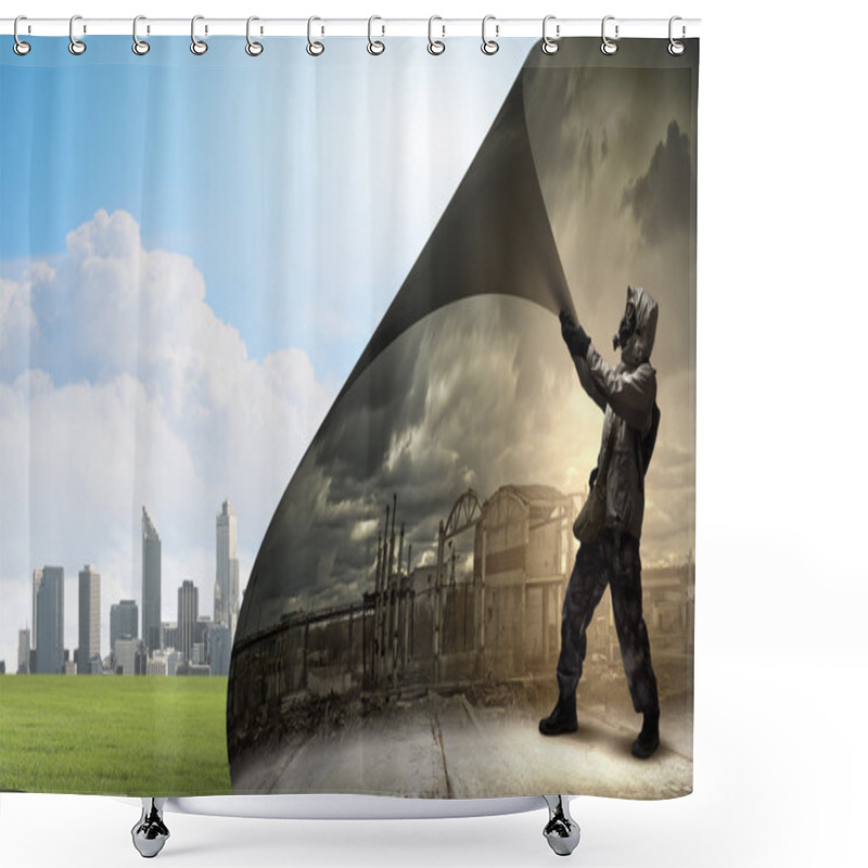 Personality  Protect Our Planet Shower Curtains