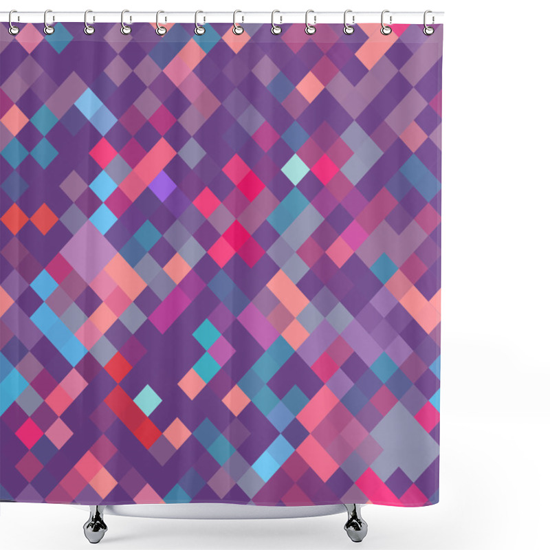 Personality  Abstract Geometric Vector Background. Shower Curtains