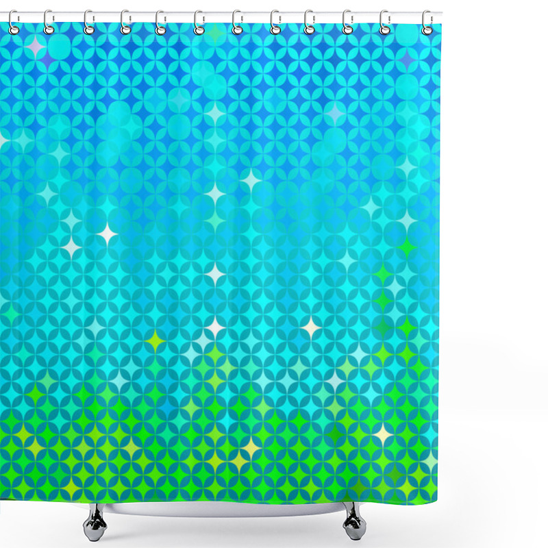 Personality  Abstract Spring Mosaic Shower Curtains