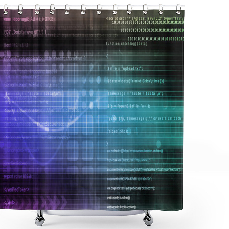 Personality  Digital Identity Management Shower Curtains