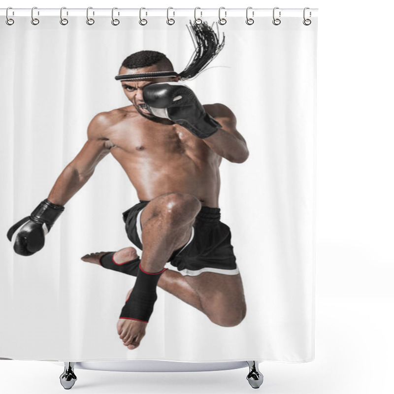 Personality  Muay Thai Fighter  Shower Curtains