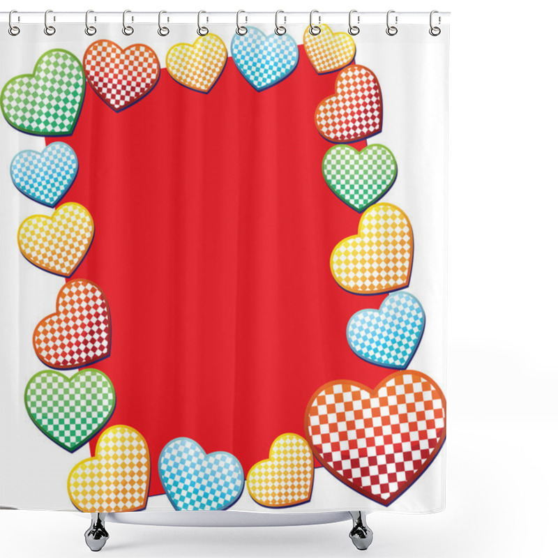 Personality  Funny Love Scope Shower Curtains