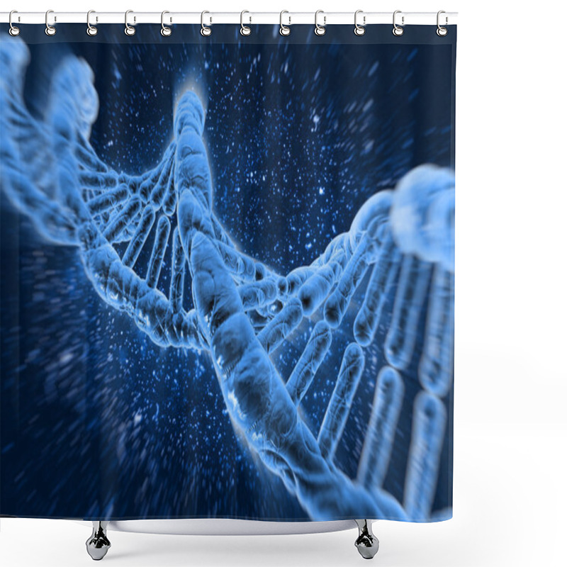 Personality  DNA Molecule Shower Curtains