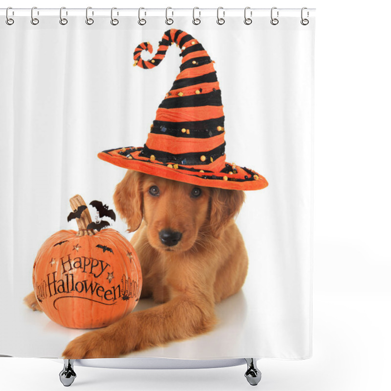 Personality  Halloween Puppy Shower Curtains