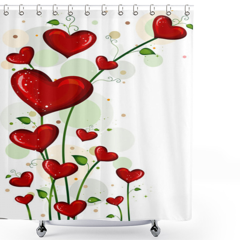 Personality  Blooming Love Shower Curtains