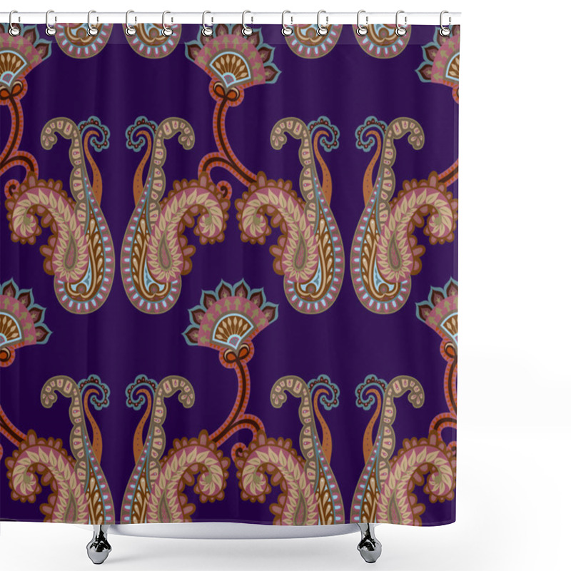 Personality  Paisley Seamless Pattern Shower Curtains