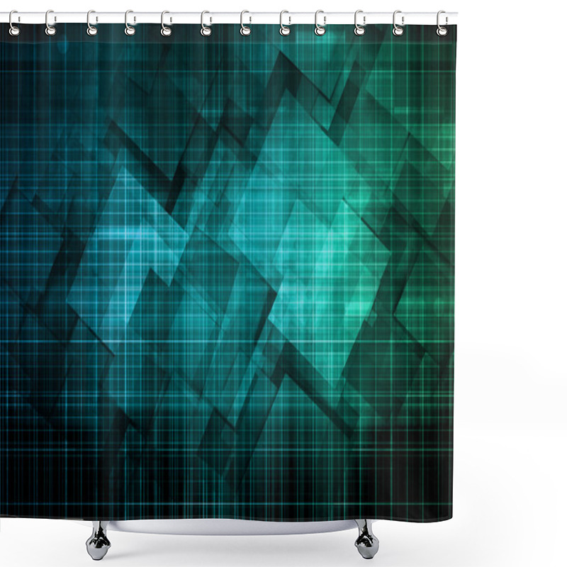 Personality  Corporate Technology Shower Curtains