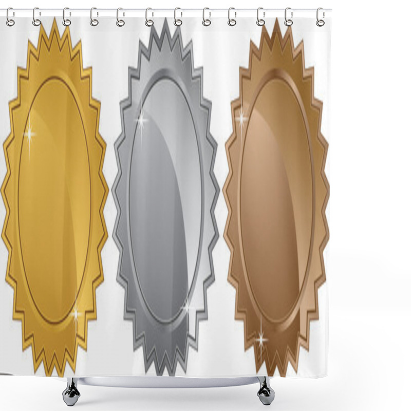 Personality  Medal Set Shower Curtains