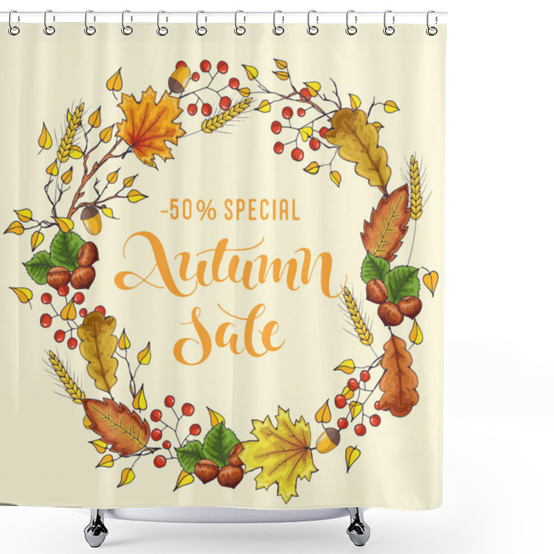 Personality  Autumn Sale - Handwritten Lettering Shower Curtains