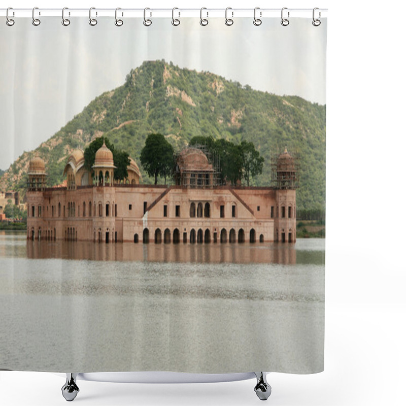 Personality  Ancient Palace In Lake - Jaipur, India Shower Curtains