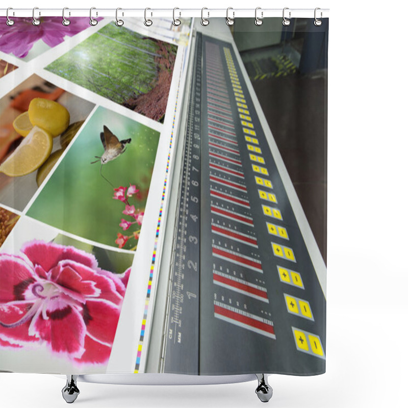 Personality  Offset Machine Press Shower Curtains