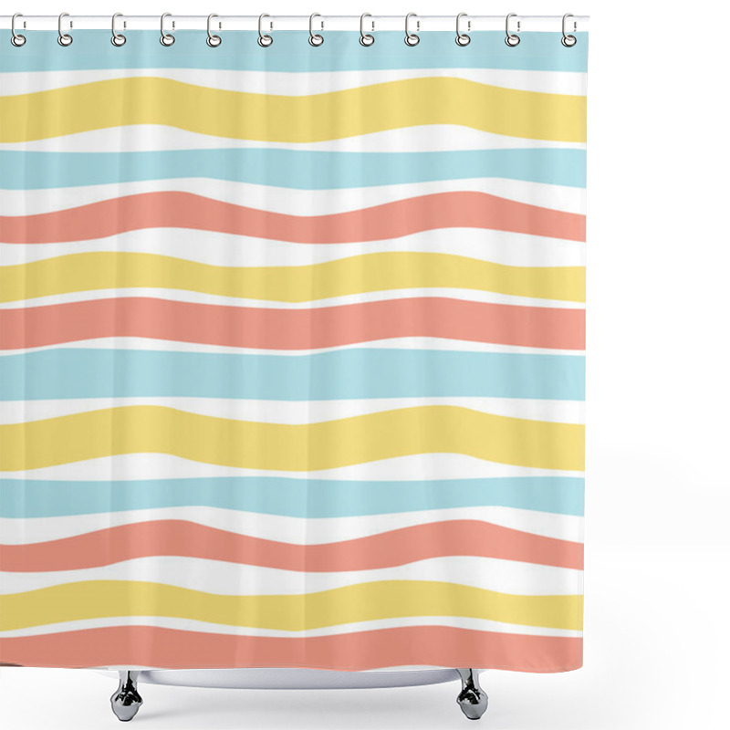 Personality  Pattern Pastel Stripes Shower Curtains