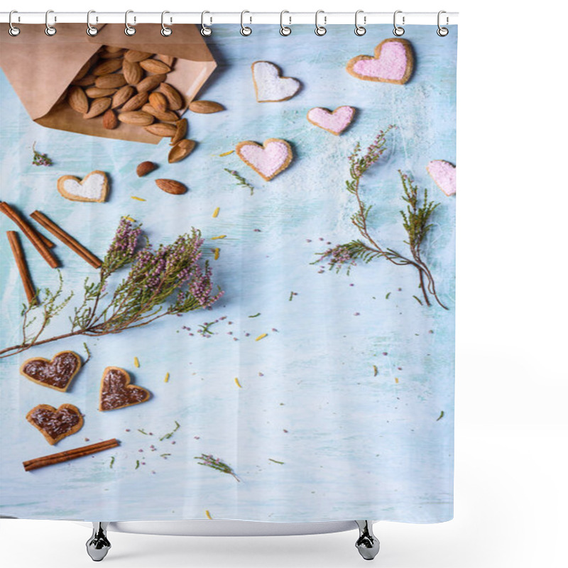 Personality  Valentines Shower Curtains