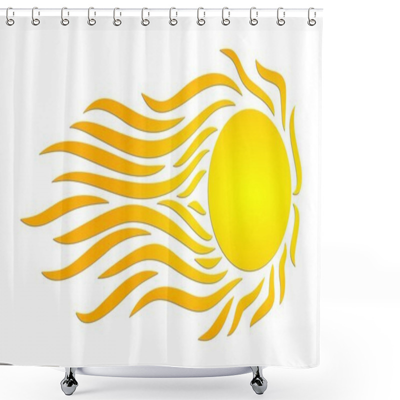 Personality  Flying Fiery Star. Shower Curtains