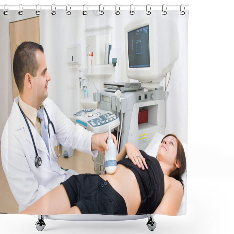 Personality  Pregnancy Ultrasound Shower Curtains