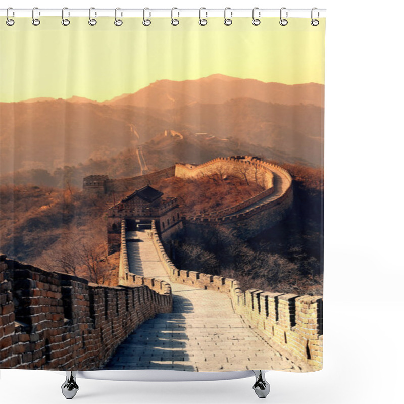 Personality  Great Wall Morning Shower Curtains