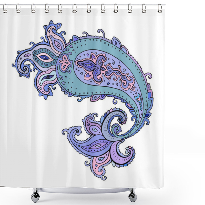 Personality  Paisley Background. Hand Drawn Ornament. Shower Curtains