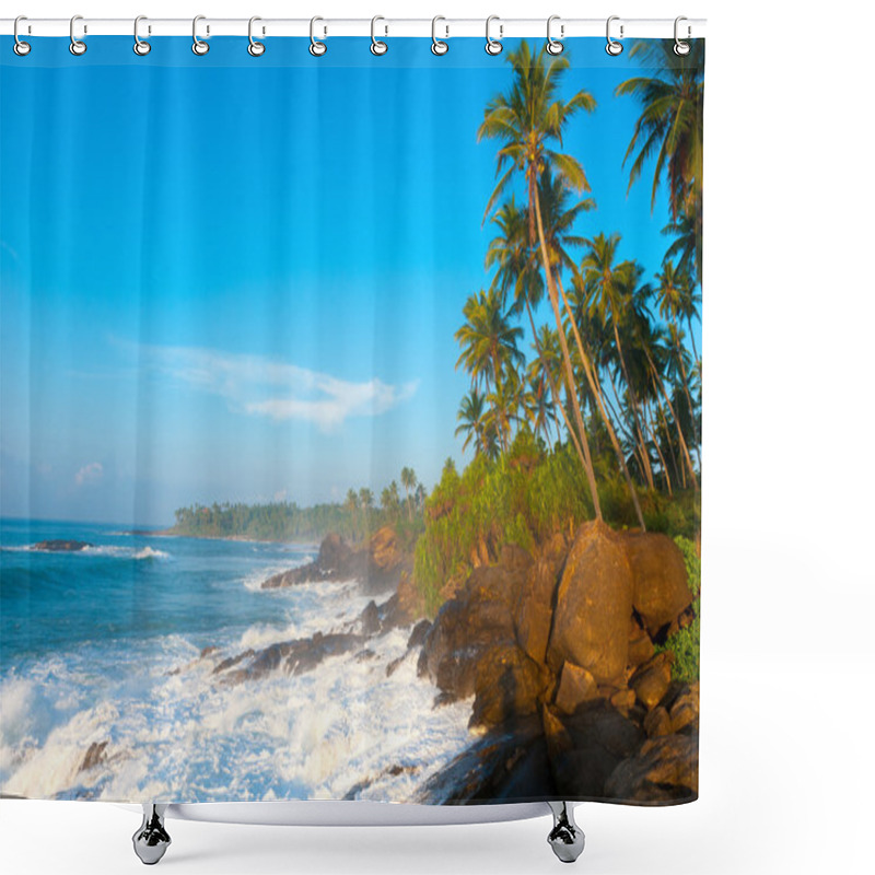 Personality  Tropical Beach Shower Curtains