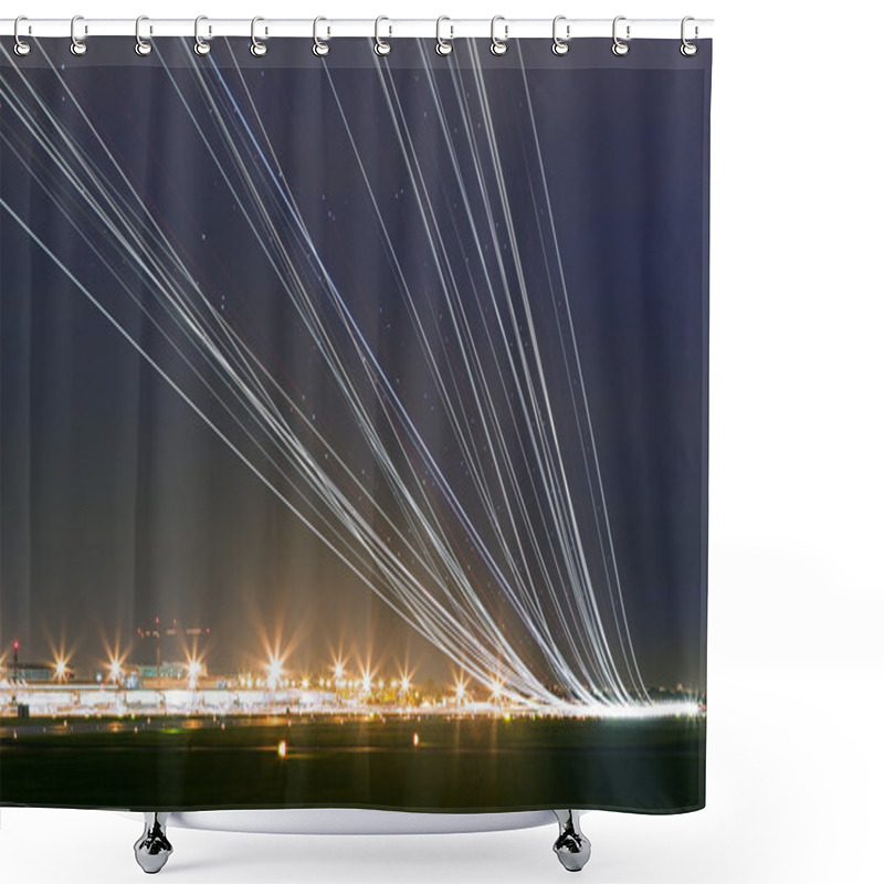 Personality  Aircraft At Take Off Shower Curtains