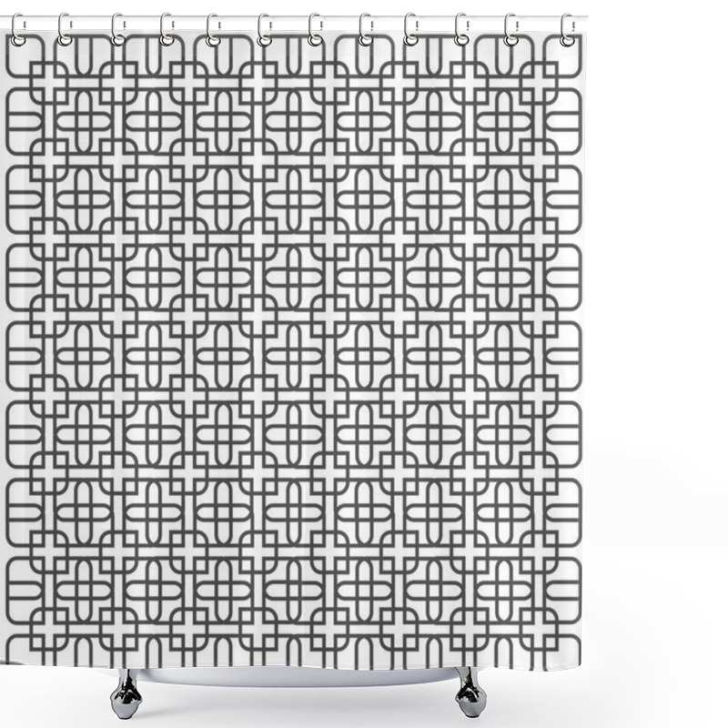 Personality  Openwork Pattern In East Style Shower Curtains