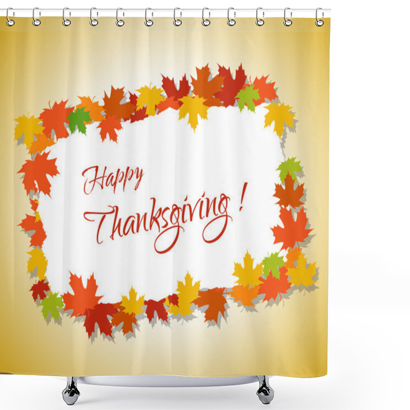 Personality  Happy Thanksgiving And Autumn Shower Curtains