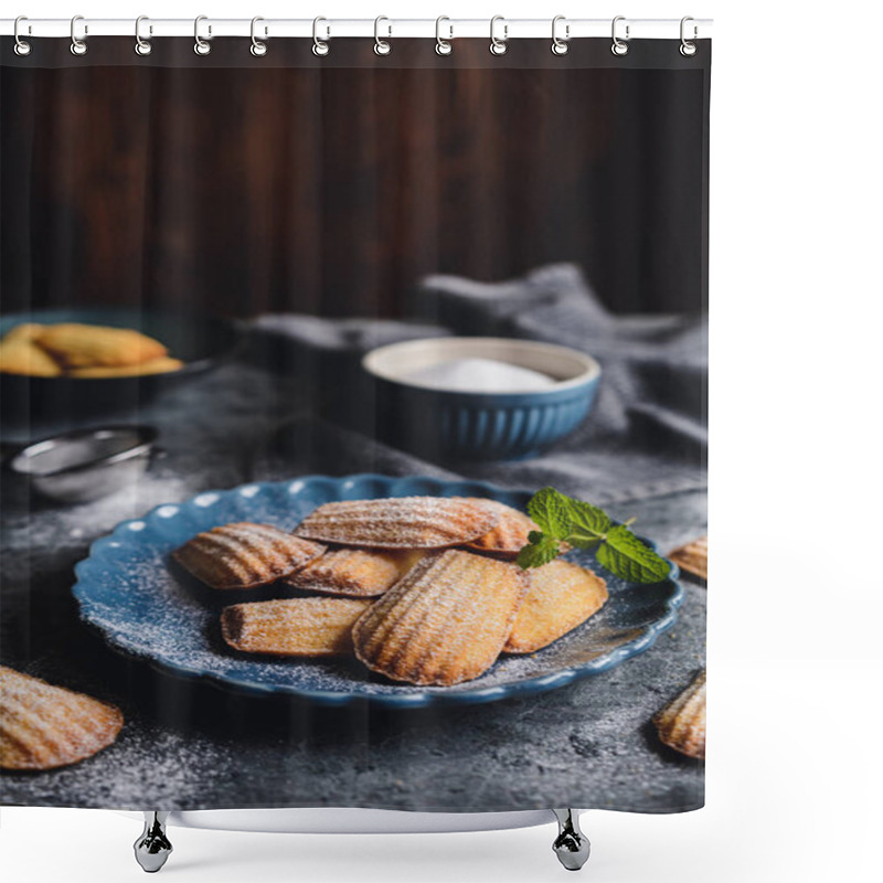 Personality  Madeleine - Traditional French Small Cakes Shower Curtains